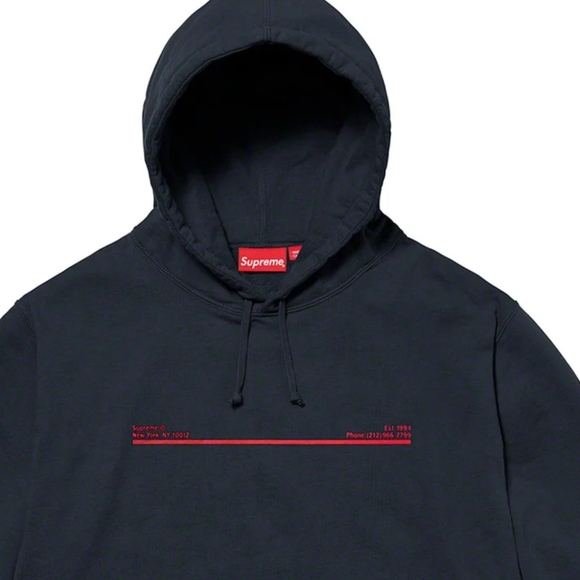 supreme ny hooded sweatshirt